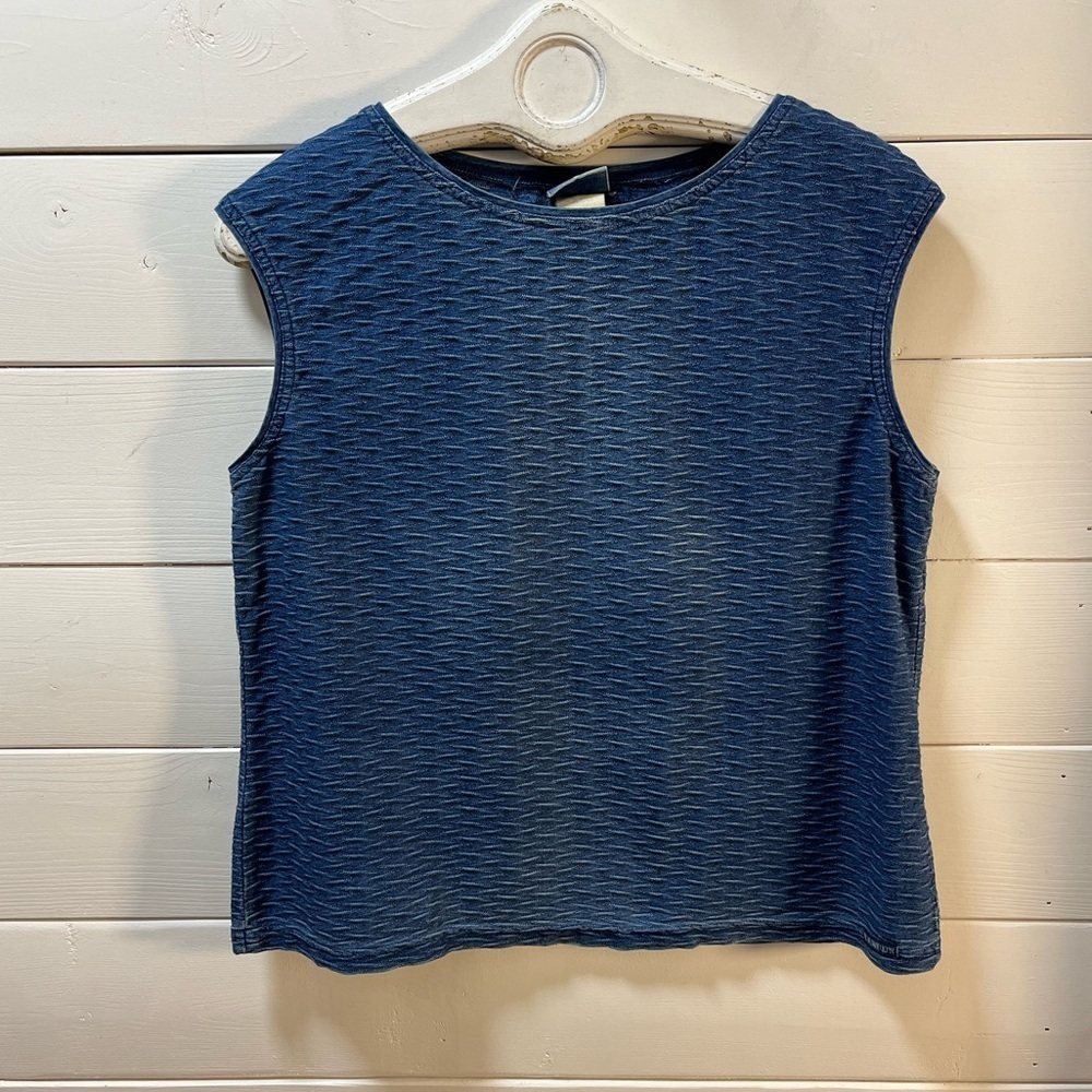 ❣️BLUE WILLYS - XL fit L - Vintage Textured Sleeveless